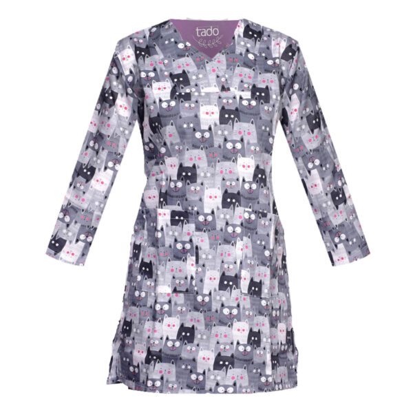 Price and Buy Women’s Long Sleeve Vet Scrub Uniform with Cat Design – Cute & Comfortable_68ff765aa4965.jpeg Price and Buy Women’s Long Sleeve Vet Scrub Uniform with Cat Design – Cute & Comfortable