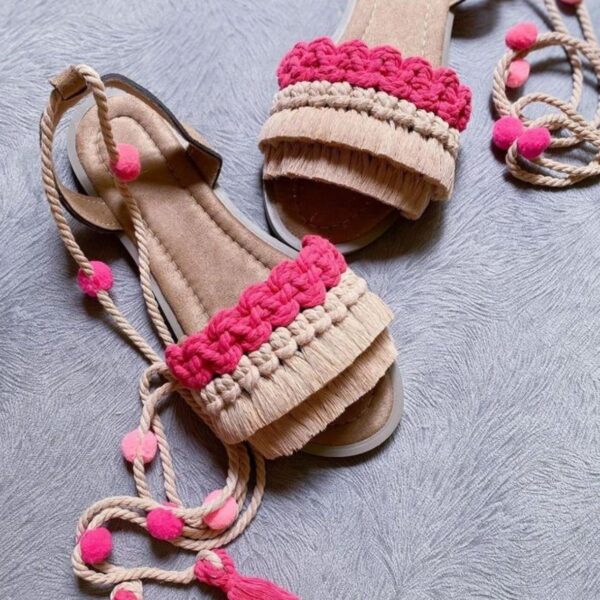 Price and Buy Women’s Macrame Sling Back Sandals Handmade Model Bubble_690072b23f271.jpeg Price and Buy Women’s Macrame Sling Back Sandals Handmade Model Bubble
