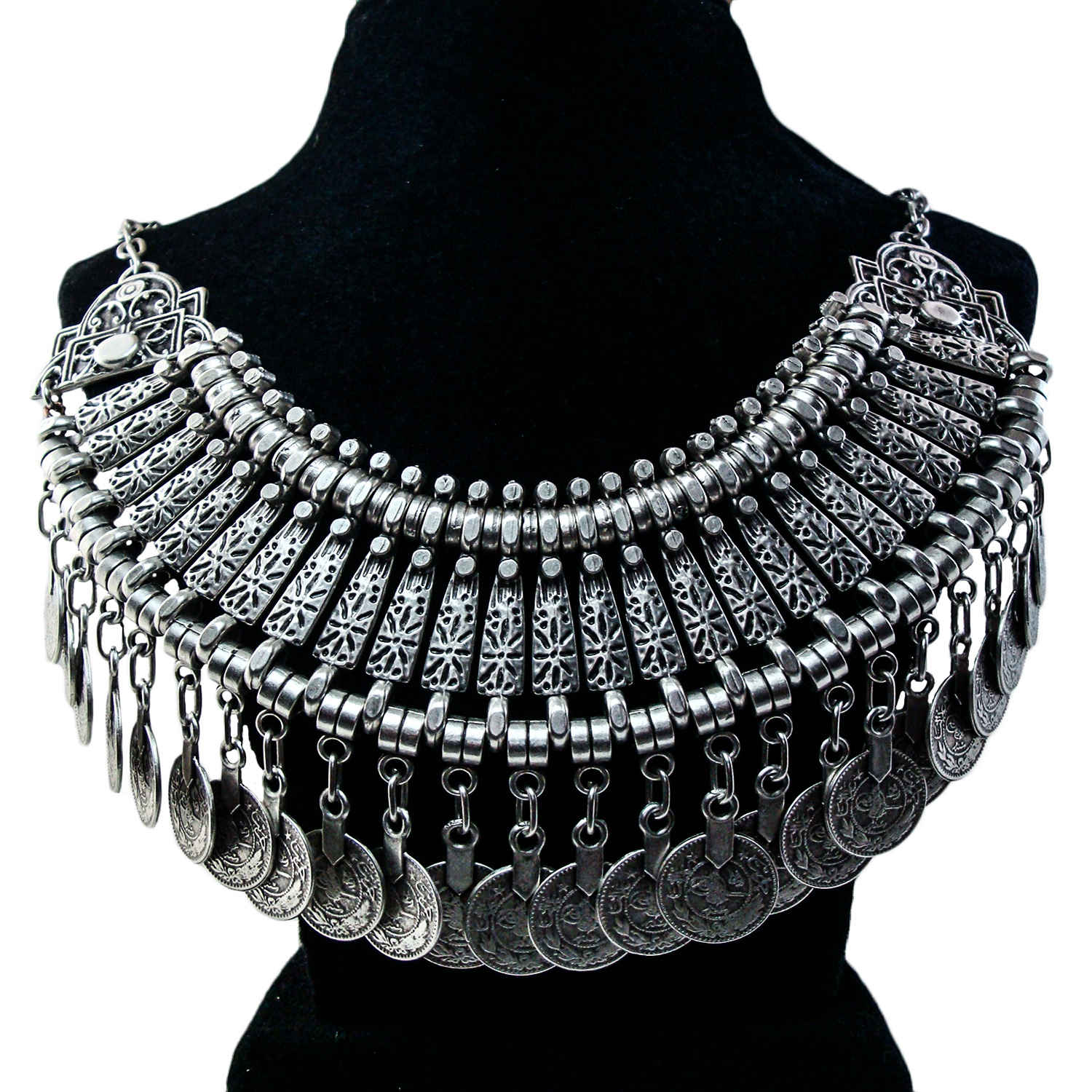 Price and Buy Women’s Ottoman Coin Choker Necklace - Image 3