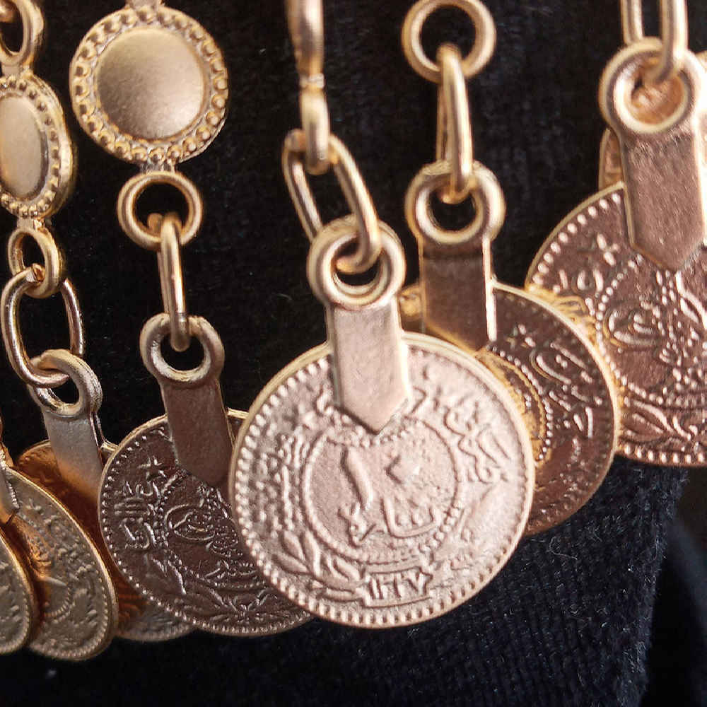 Price and Buy Women’s Ottoman Coin Choker Necklace - Image 6
