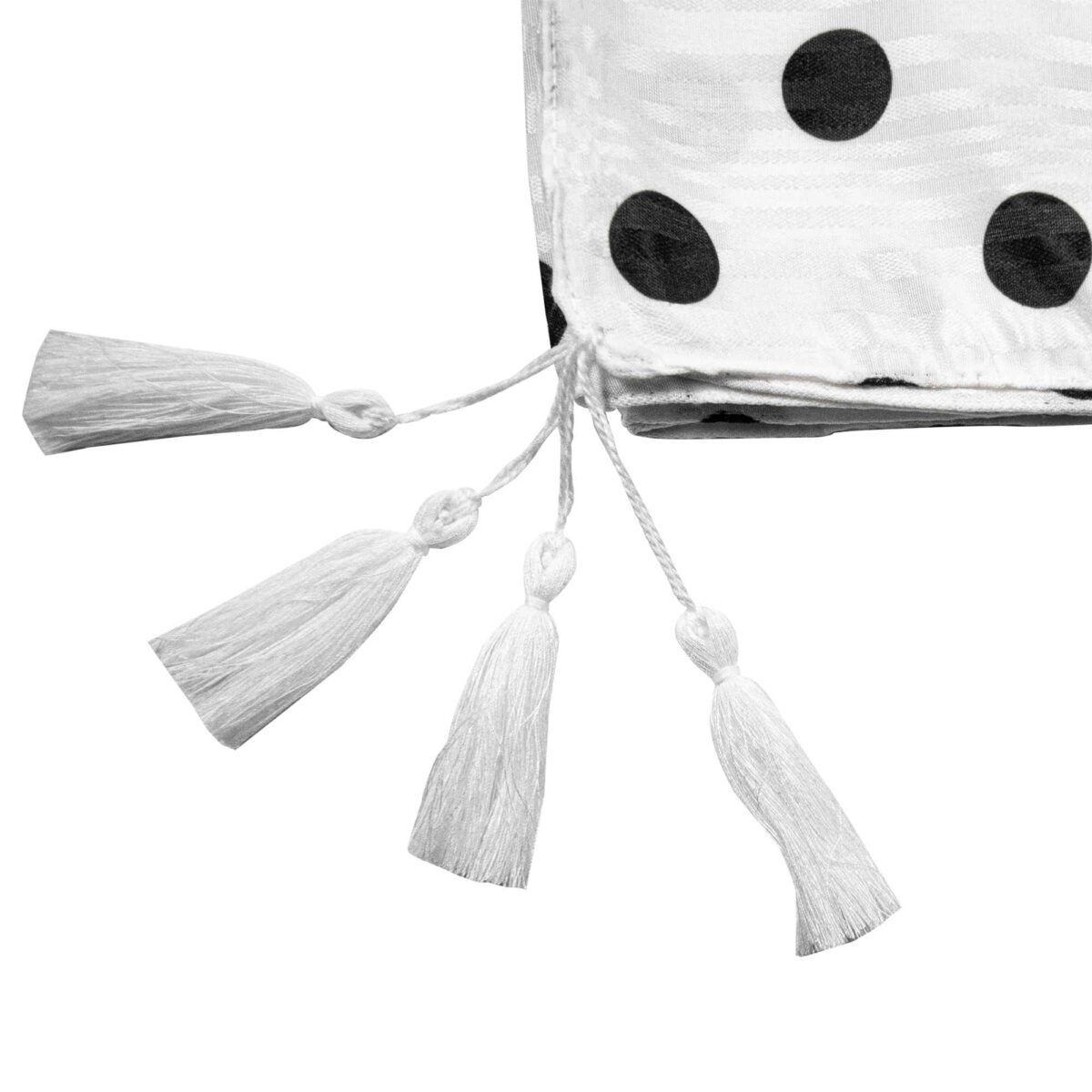 Price and Buy Women’s Shawl Dotted Print Design with Tassels - Image 3