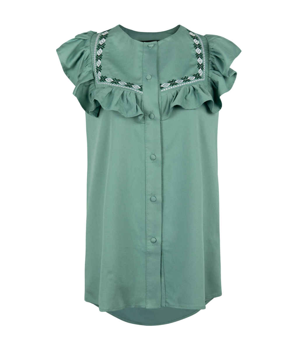 Price and Buy Women’s Short Sleeve Embroidered Shirt Bornos - Image 3