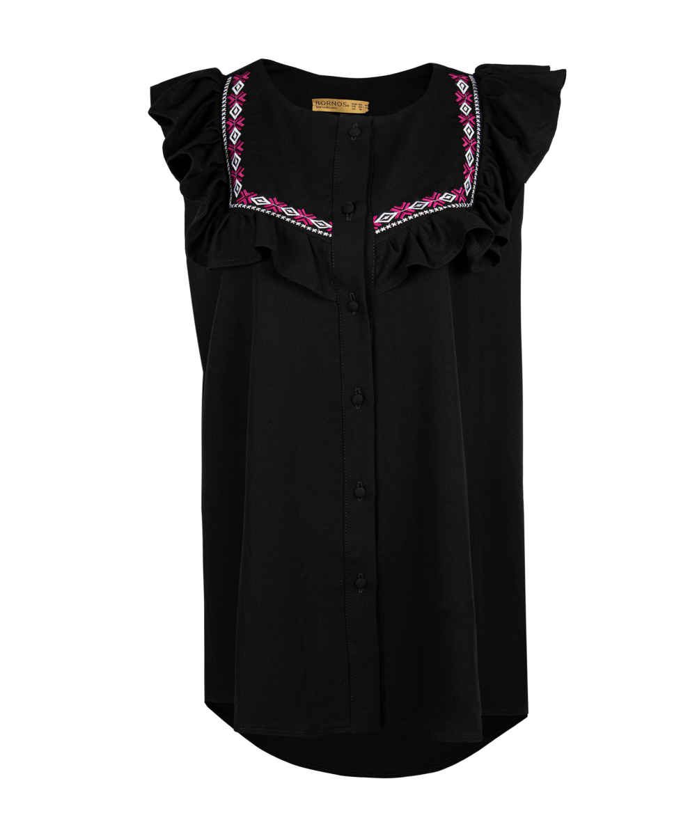 Price and Buy Women’s Short Sleeve Embroidered Shirt Bornos - Image 4