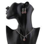 Price and Buy Women’s Silver Rhodium Plating Jewelry Set with Quartz Gemstone