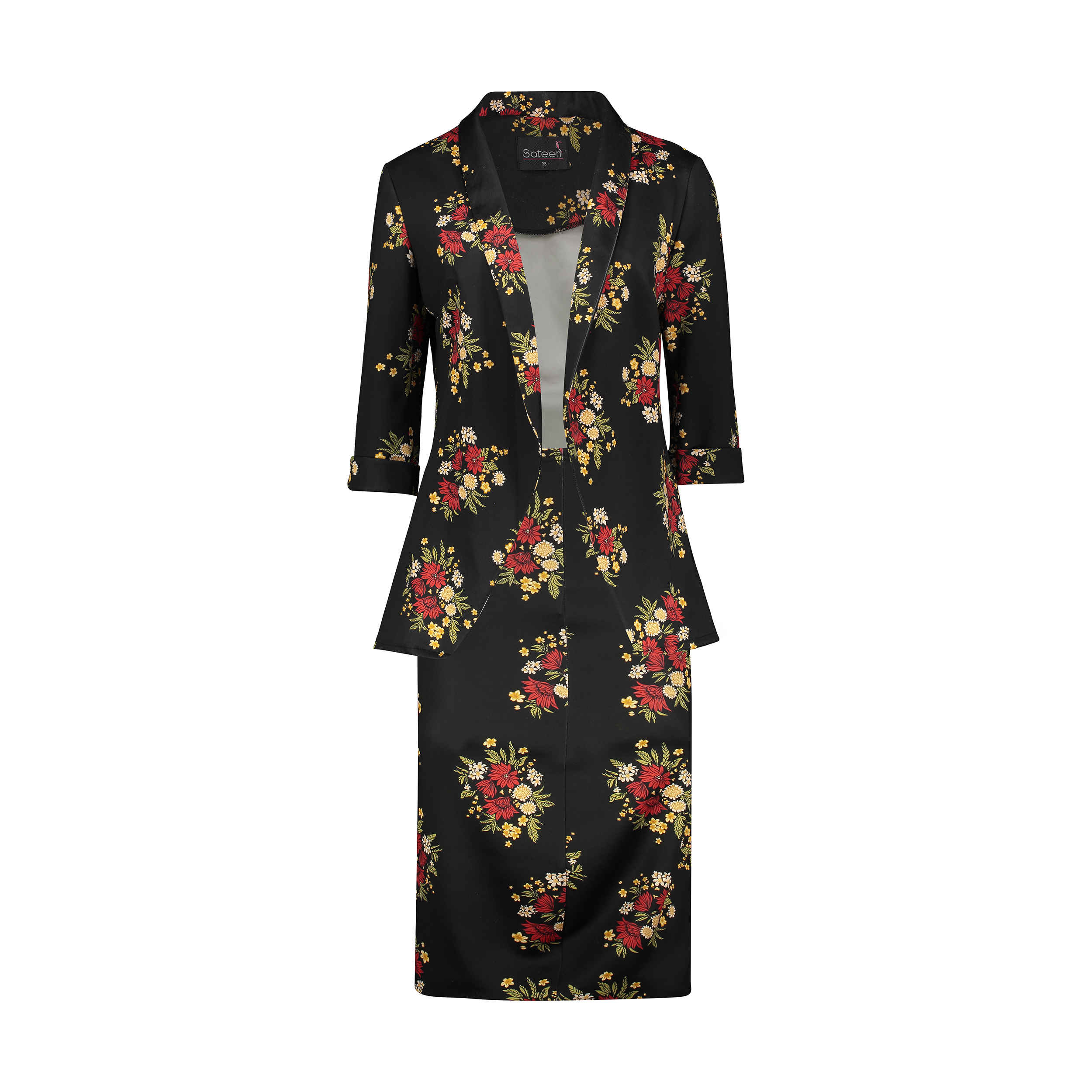Price and Buy Women’s Skirt Suit Set Two Piece with Floral Design