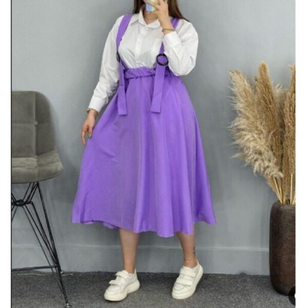 Price and Buy Women’s Skirt with Suspenders in Microfiber Purple_68fecab27cef0.jpeg Price and Buy Women’s Skirt with Suspenders in Microfiber Purple
