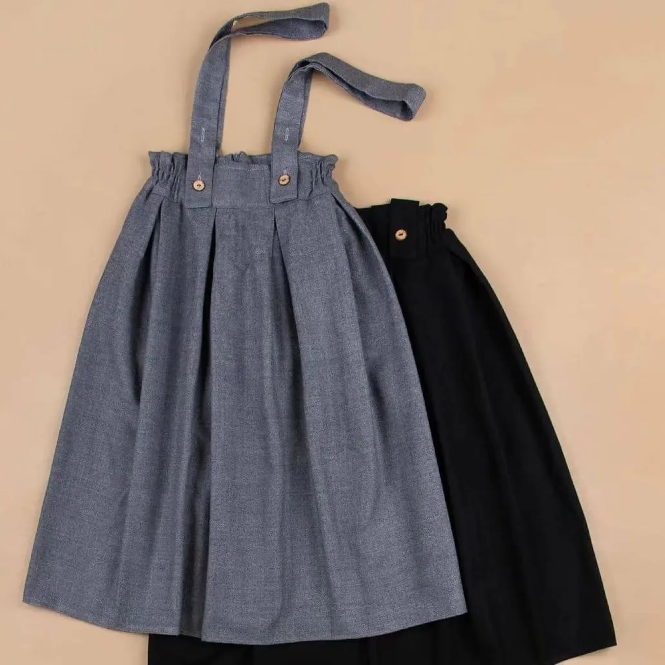 Price and Buy Women’s Skirt with Suspenders Outfit Featuring Checkered Design - Image 4