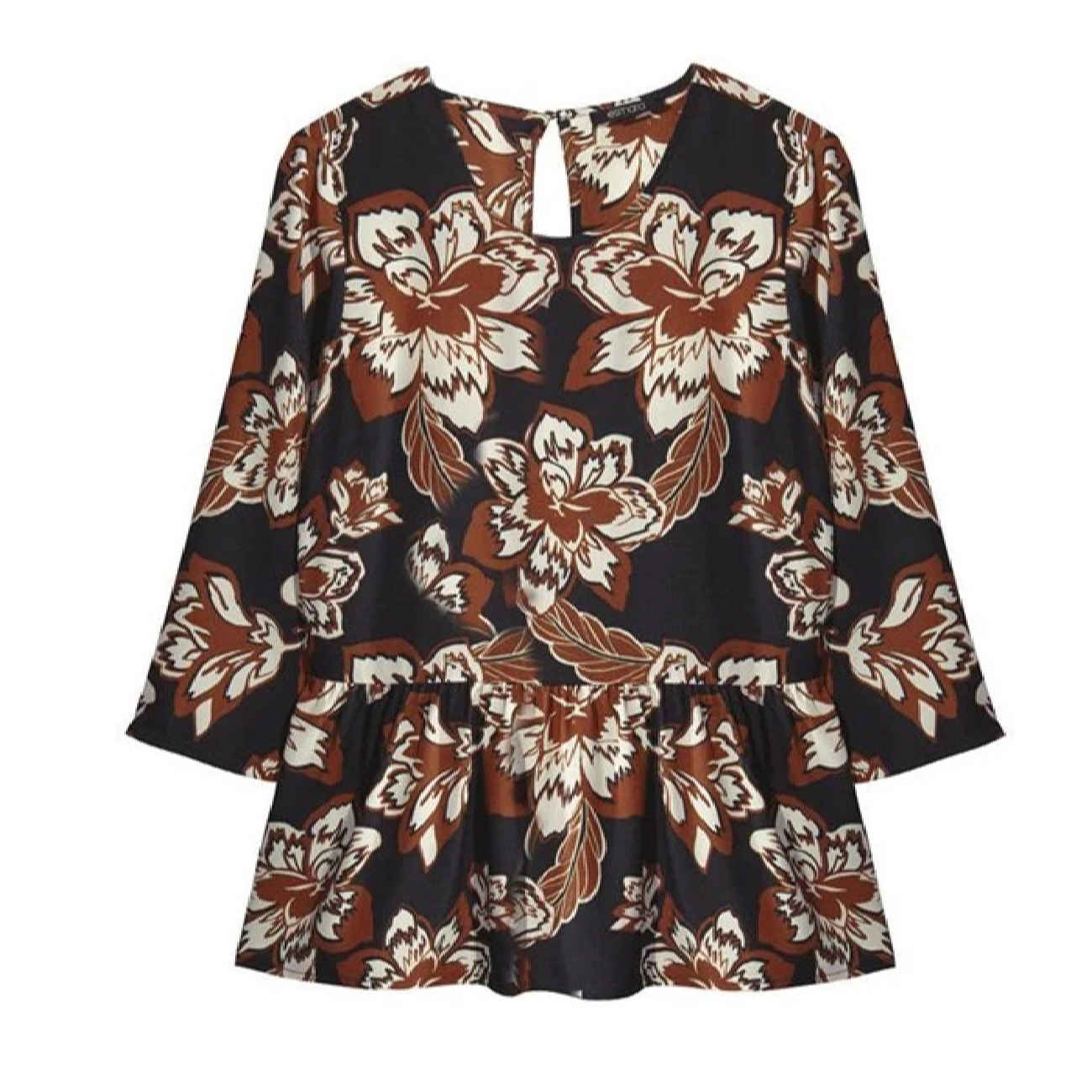 Price and Buy Women’s Three Quarter Sleeve Blouse with Floral Design