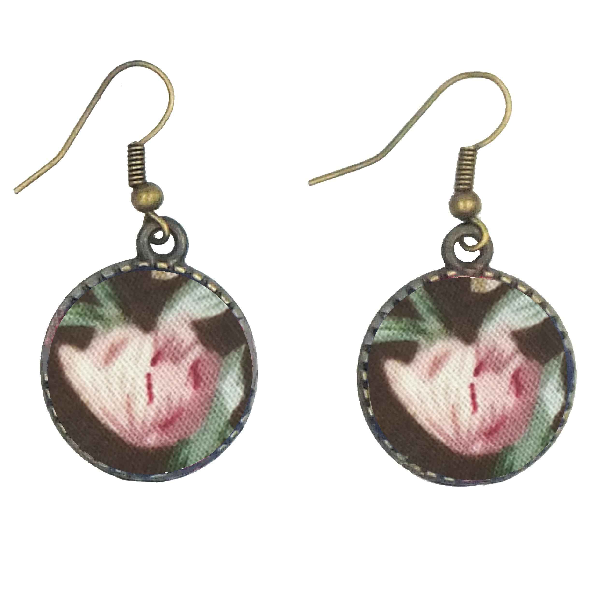 Price and Buy Women’s Twisted Cross Headband & Earrings Set Botanical Pattern - Image 3