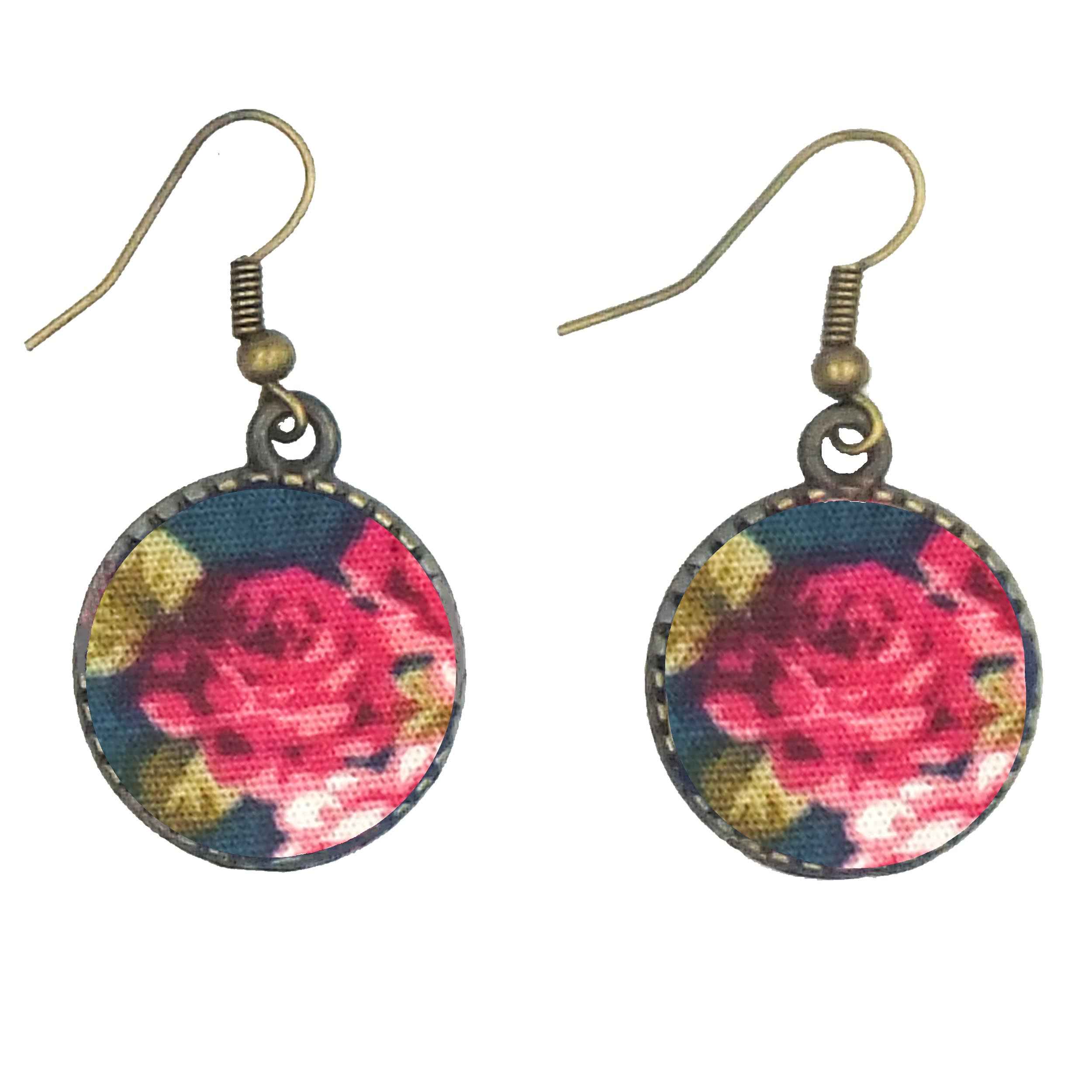 Price and Buy Women’s Twisted Cross Headband & Earrings Set Floral Blue - Image 3