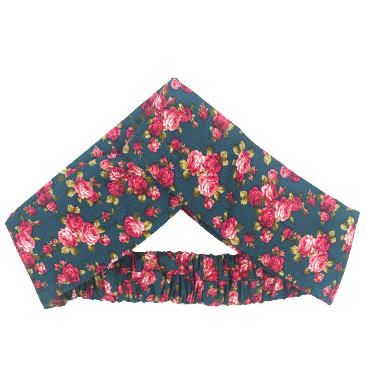 Price and Buy Women’s Twisted Cross Headband & Earrings Set Floral Blue - Image 4
