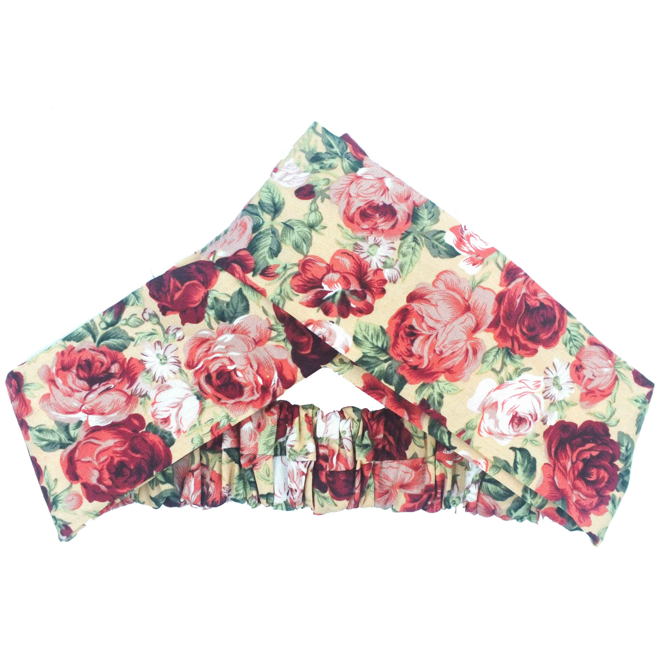 Price and Buy Women’s Twisted Cross Headband & Earrings Set Floral Cream - Image 3