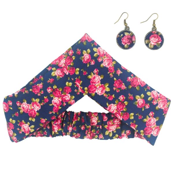 Price and Buy Women’s Twisted Cross Headband & Earrings Set Floral Navy Blue_68febd3d93c35.jpeg Price and Buy Women’s Twisted Cross Headband & Earrings Set Floral Navy Blue