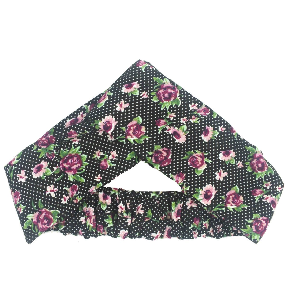 Price and Buy Women’s Twisted Cross Headband & Earrings Set Floral Polka Dot - Image 4