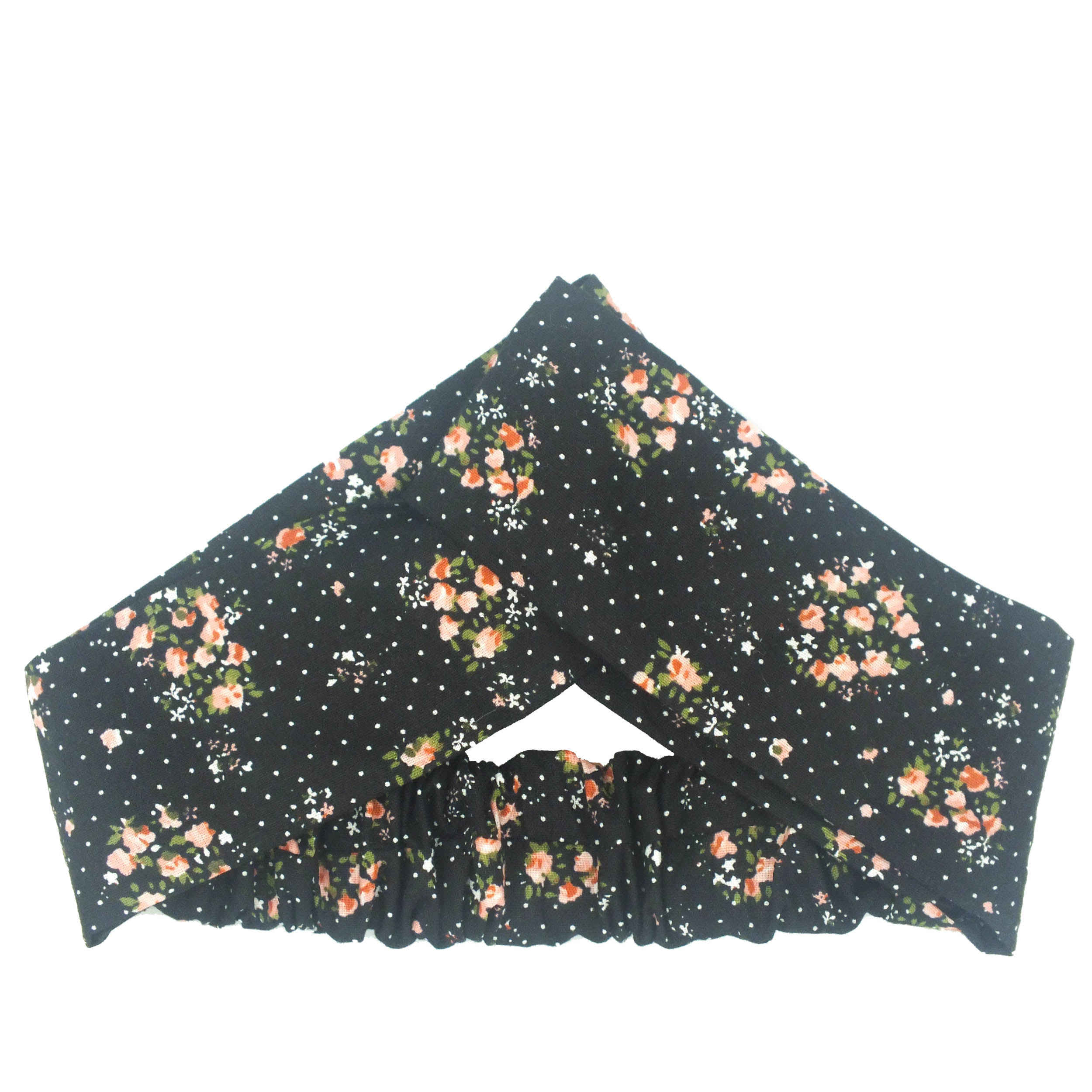 Price and Buy Women’s Twisted Cross Headband & Earrings Set Polka Dot Black - Image 4