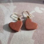 Price and Buy Women’s Wooden Earrings Handcrafted with Heart Design - Image 3