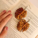 Price and Buy Women’s Wooden Earrings Handcrafted with Leaf Design