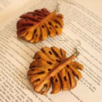 Price and Buy Women’s Wooden Earrings Handcrafted with Leaf Design - Image 3