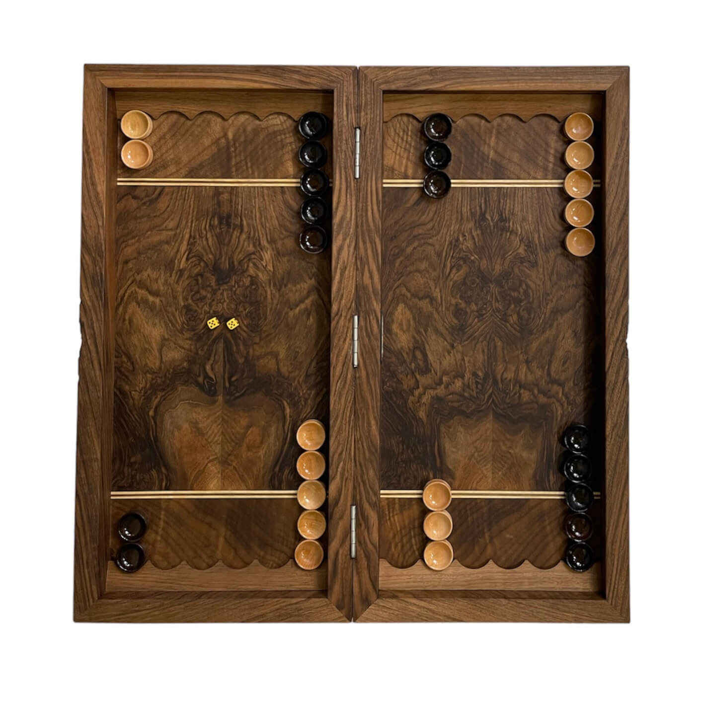 Price and Buy Wood Carved Backgammon Board Handcrafted Shahname Design - Image 3