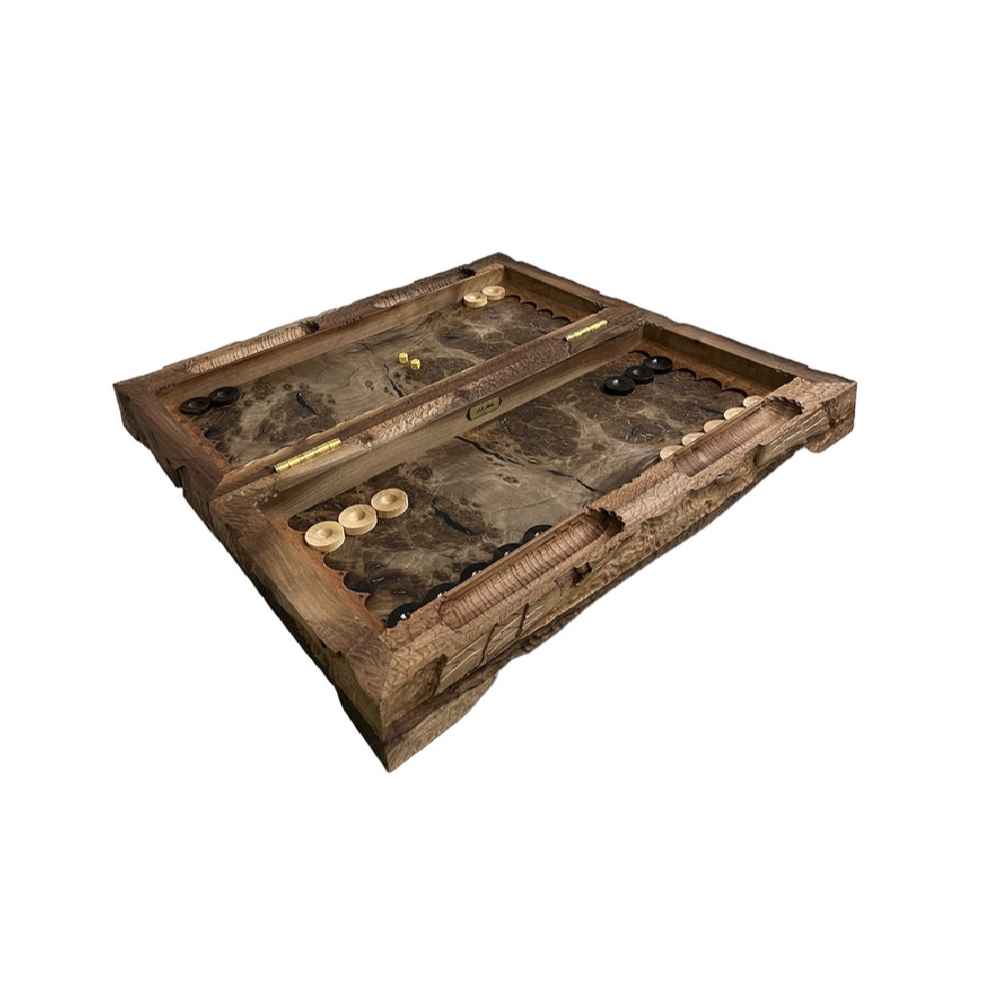 Price and Buy Wood Carved Backgammon Board Handcrafted Shahname Inspired Dragon - Image 5