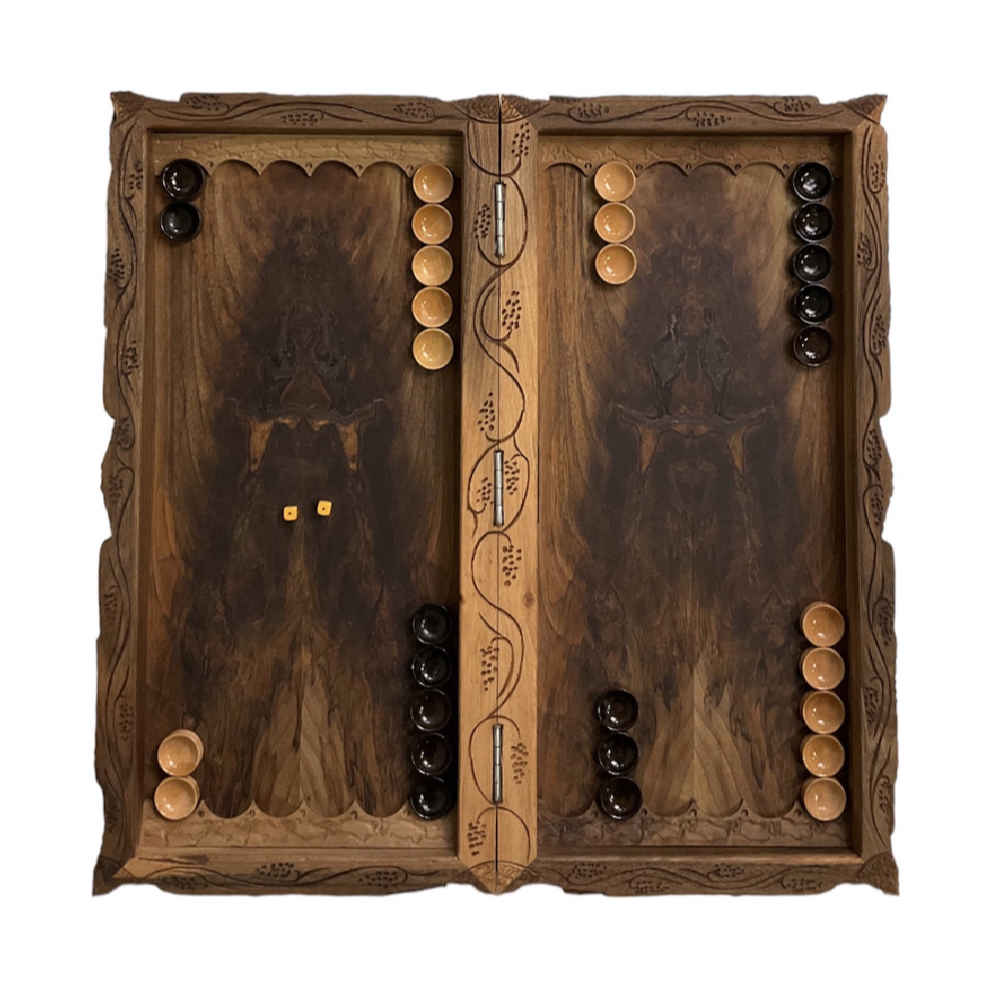 Price and Buy Wood Carved Backgammon Board Handcrafted with Eagle Design - Image 4