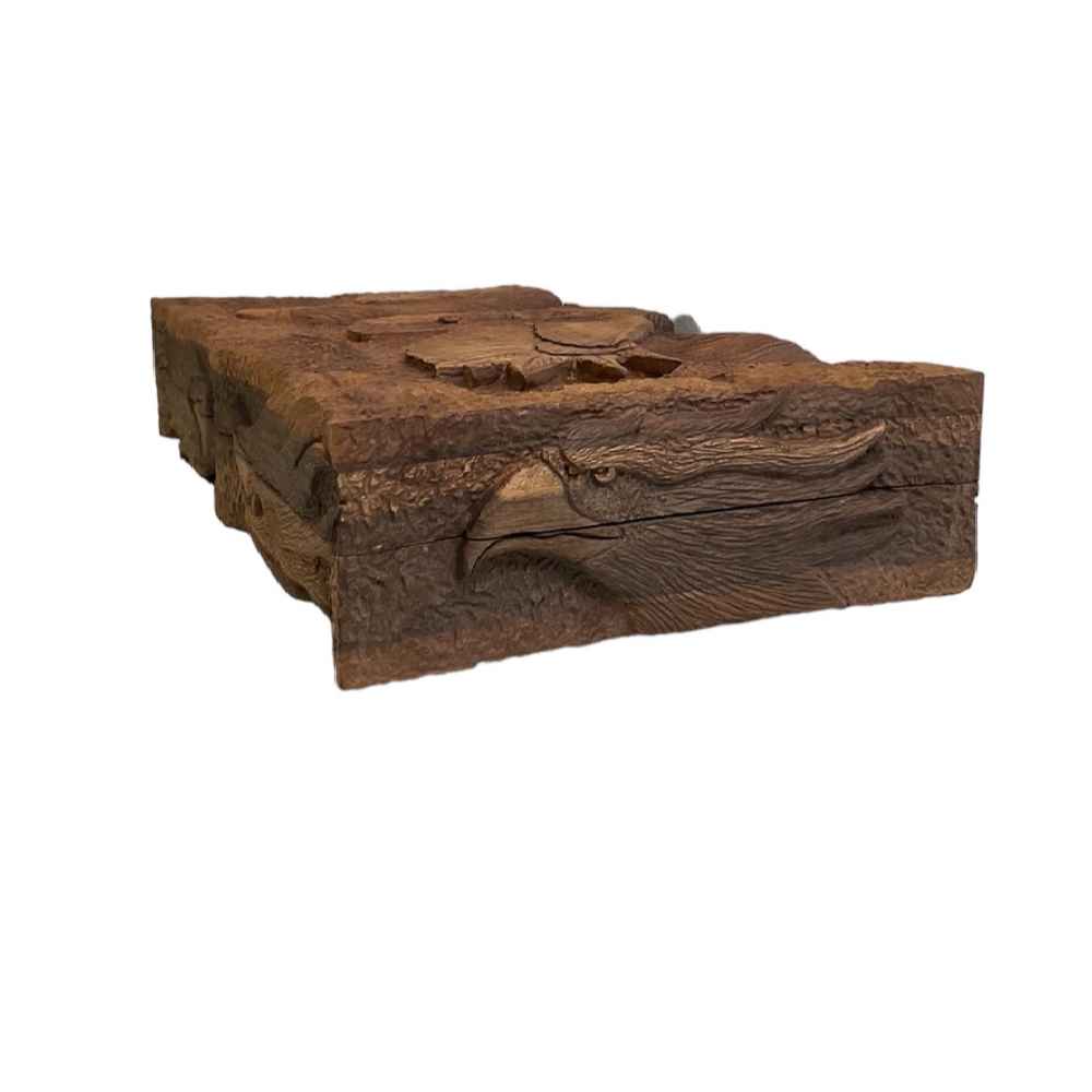 Price and Buy Wood Carved Backgammon Board Handcrafted with Eagle Design - Image 6