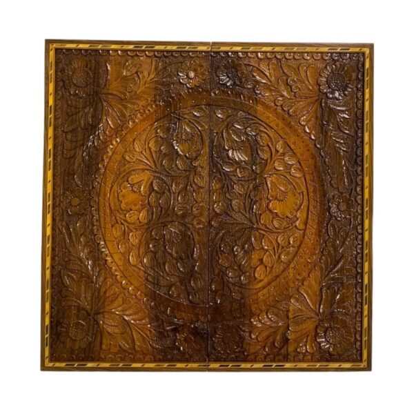 Price and Buy Wood Carved Backgammon Board Handcrafted with Intricate Floral Design_68fea08f43ee5.jpeg Price and Buy Wood Carved Backgammon Board Handcrafted with Intricate Floral Design