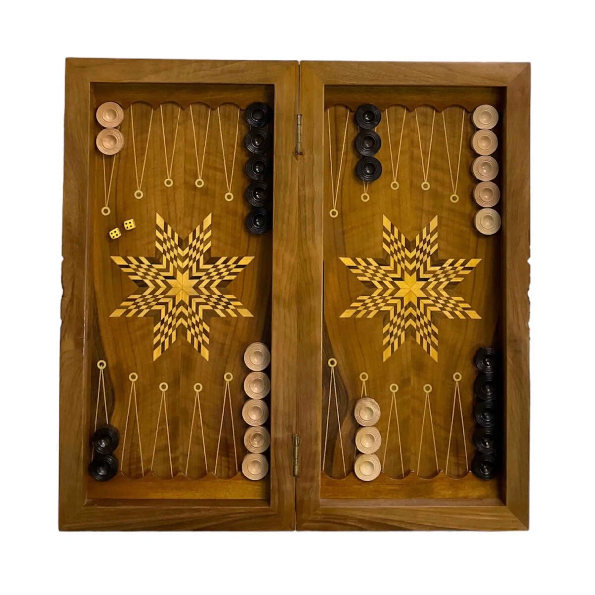 Price and Buy Wood Carved Backgammon Board Handcrafted with Intricate Floral Design - Image 3