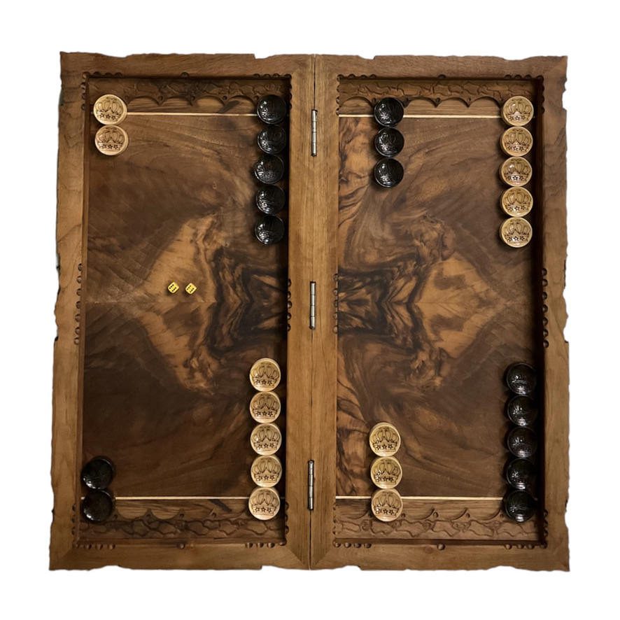 Price and Buy Wood Carved Backgammon Board Handcrafted with Persian Heritage Achaemenid - Image 3