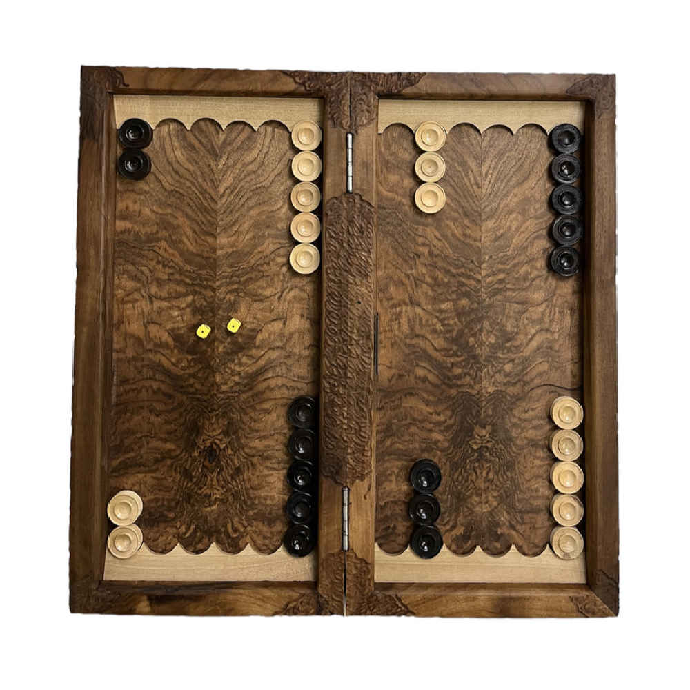 Price and Buy Wood Carved Backgammon Board Handcrafted with Phoenix Design - Image 4