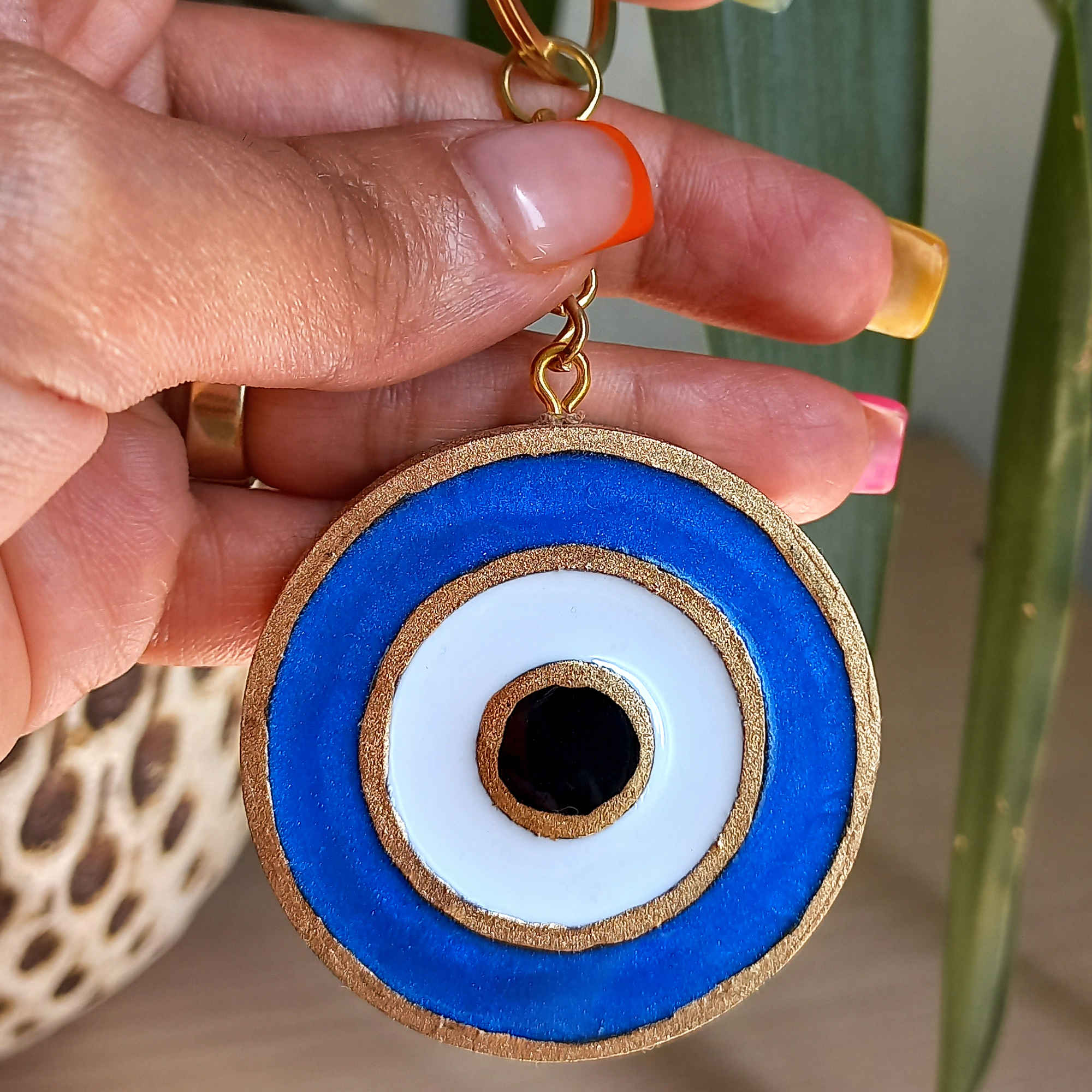 Price and Buy Wood & Resin Evil Eye Keychain – Sorena Model - Image 3