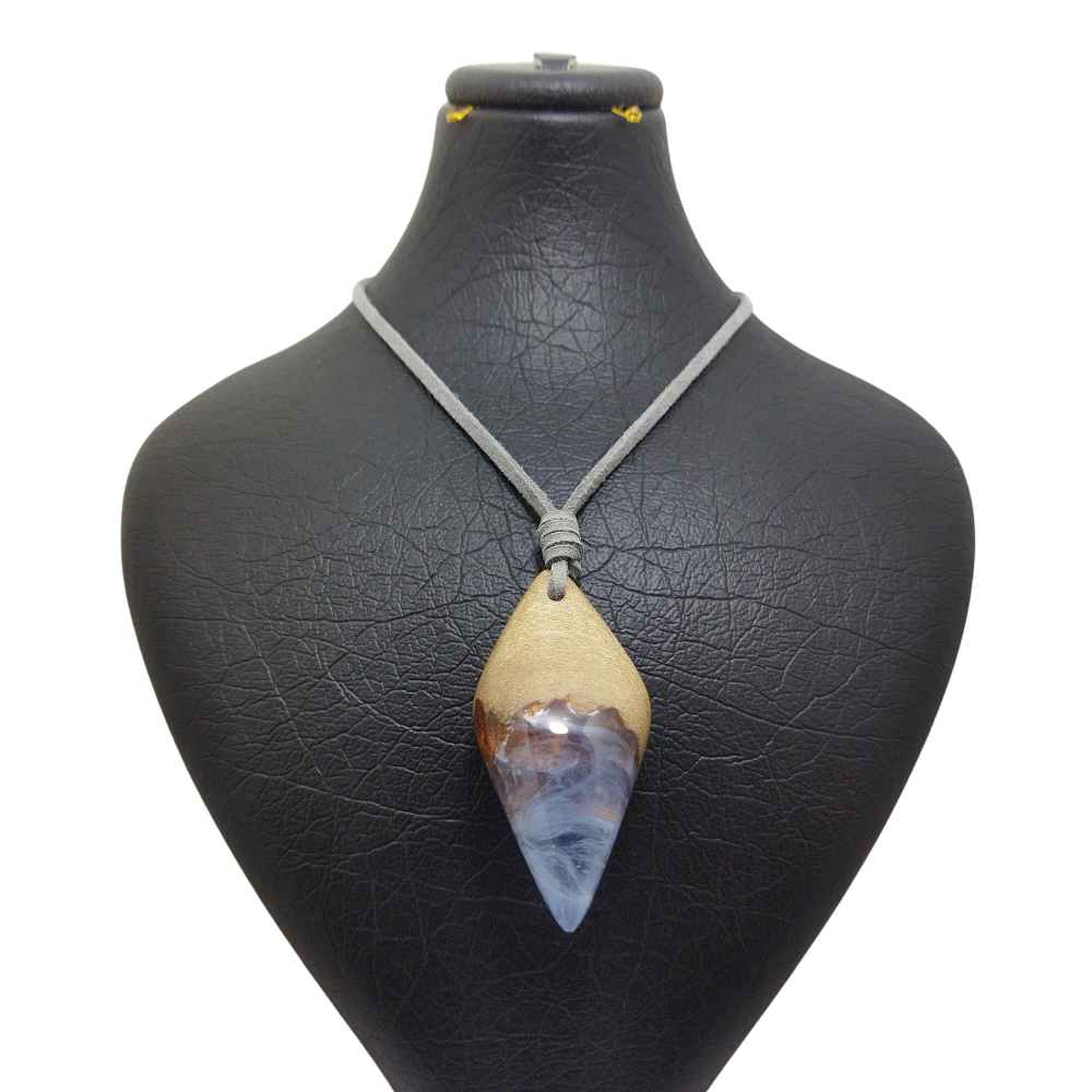 Price and Buy Wood & Resin Necklace Handcrafted Artistic Bold Style Bita