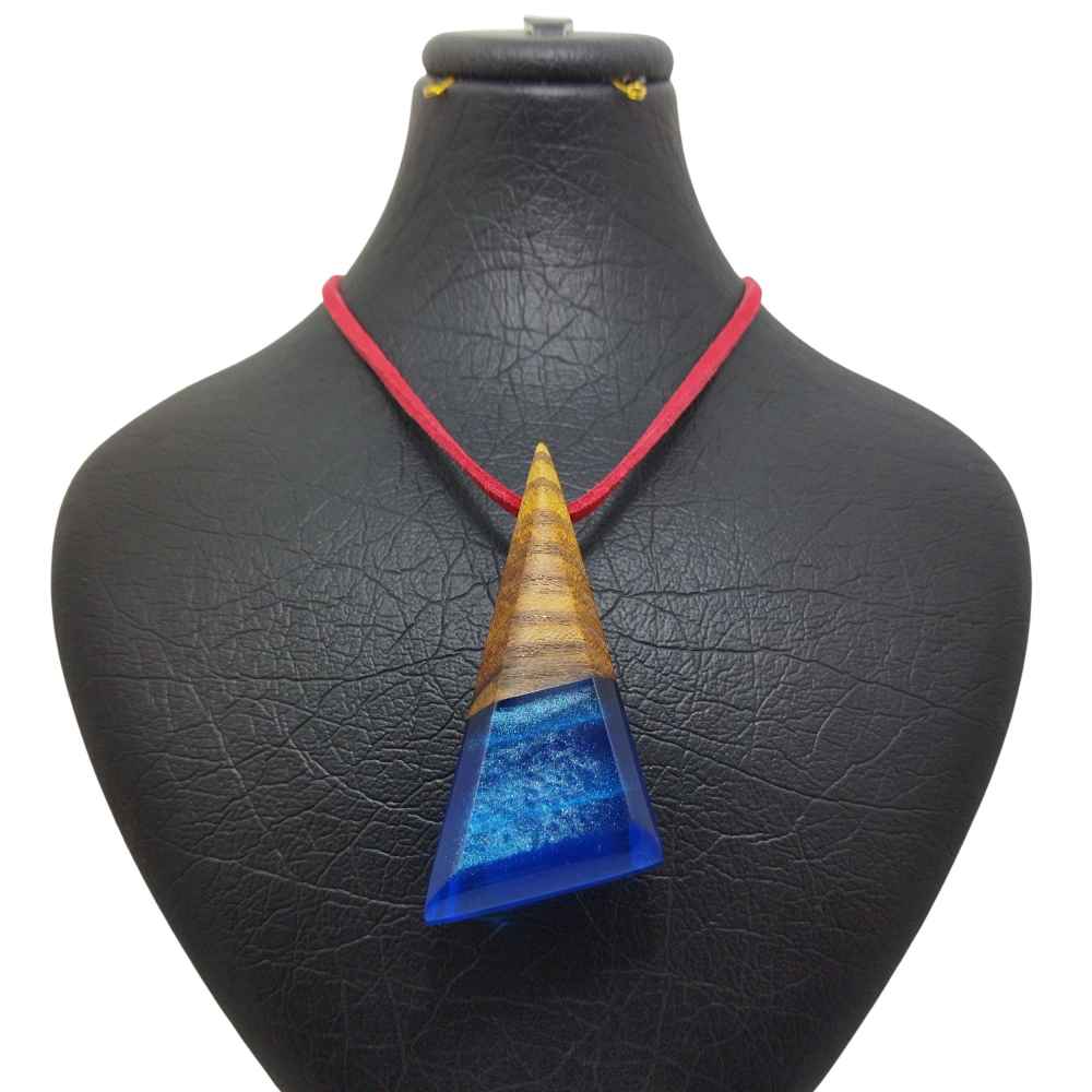 Price and Buy Wood & Resin Necklace Handcrafted Artistic Bold Style Tiara