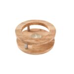 Price and Buy Wood & Stainless Steel Teapot Warmer Stand – Heat-Resistant Perfect for Tea & Coffee - Image 3