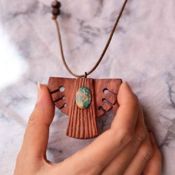 Price and Buy Wood & Turquoise Pendant Necklace Model Ahura_68fd24cd6995d.jpeg Price and Buy Wood & Turquoise Pendant Necklace Model Ahura