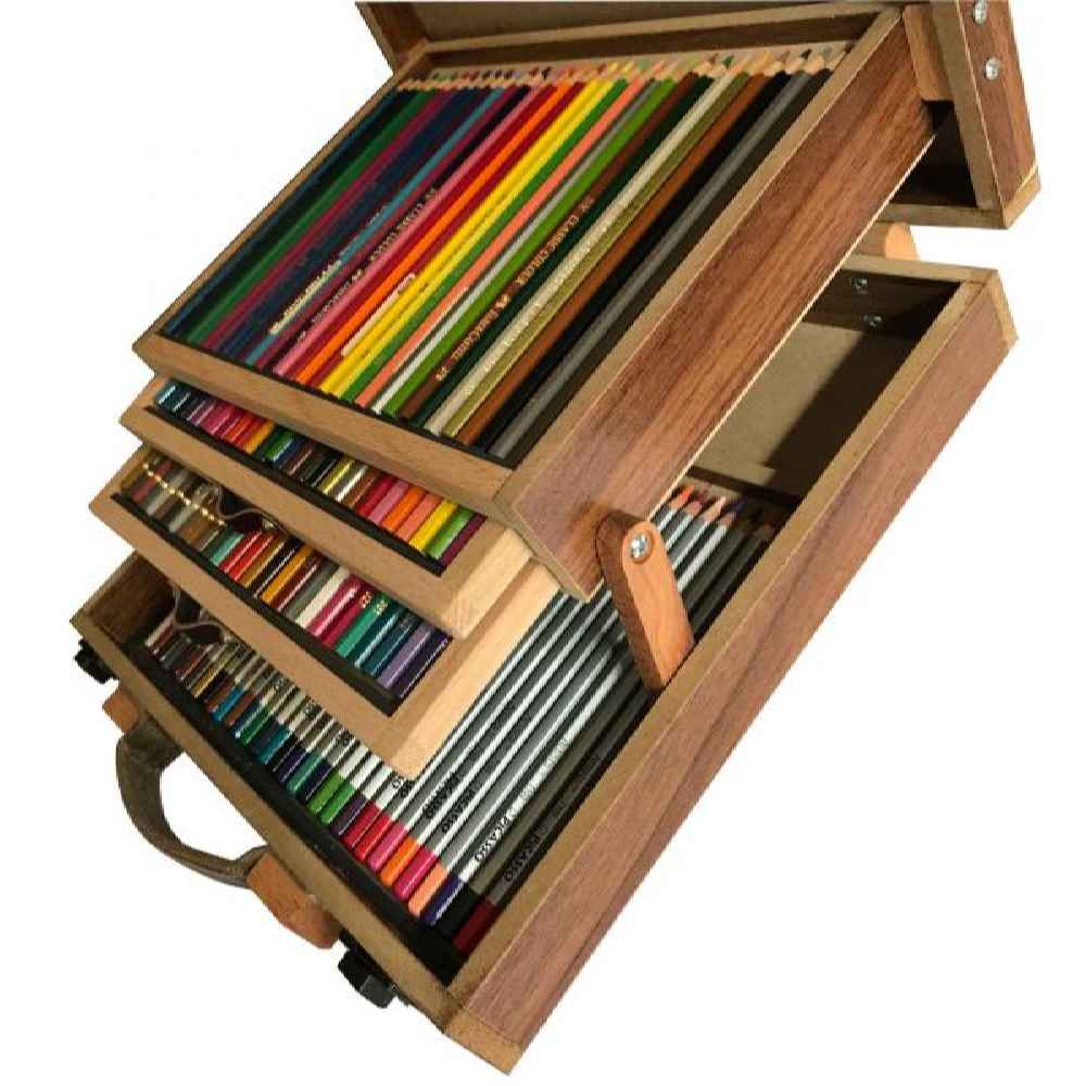 Price and Buy Wooden 120-Color Pencil Case with Drawer – Salva Design for Artists - Image 4