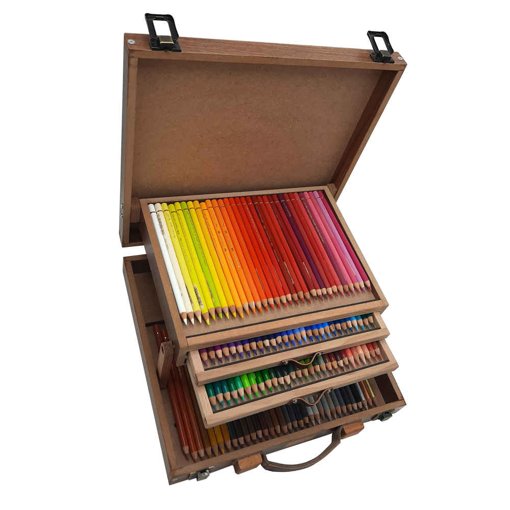 Price and Buy Wooden 120-Color Pencil Case with Drawer – Salva Design for Artists - Image 5