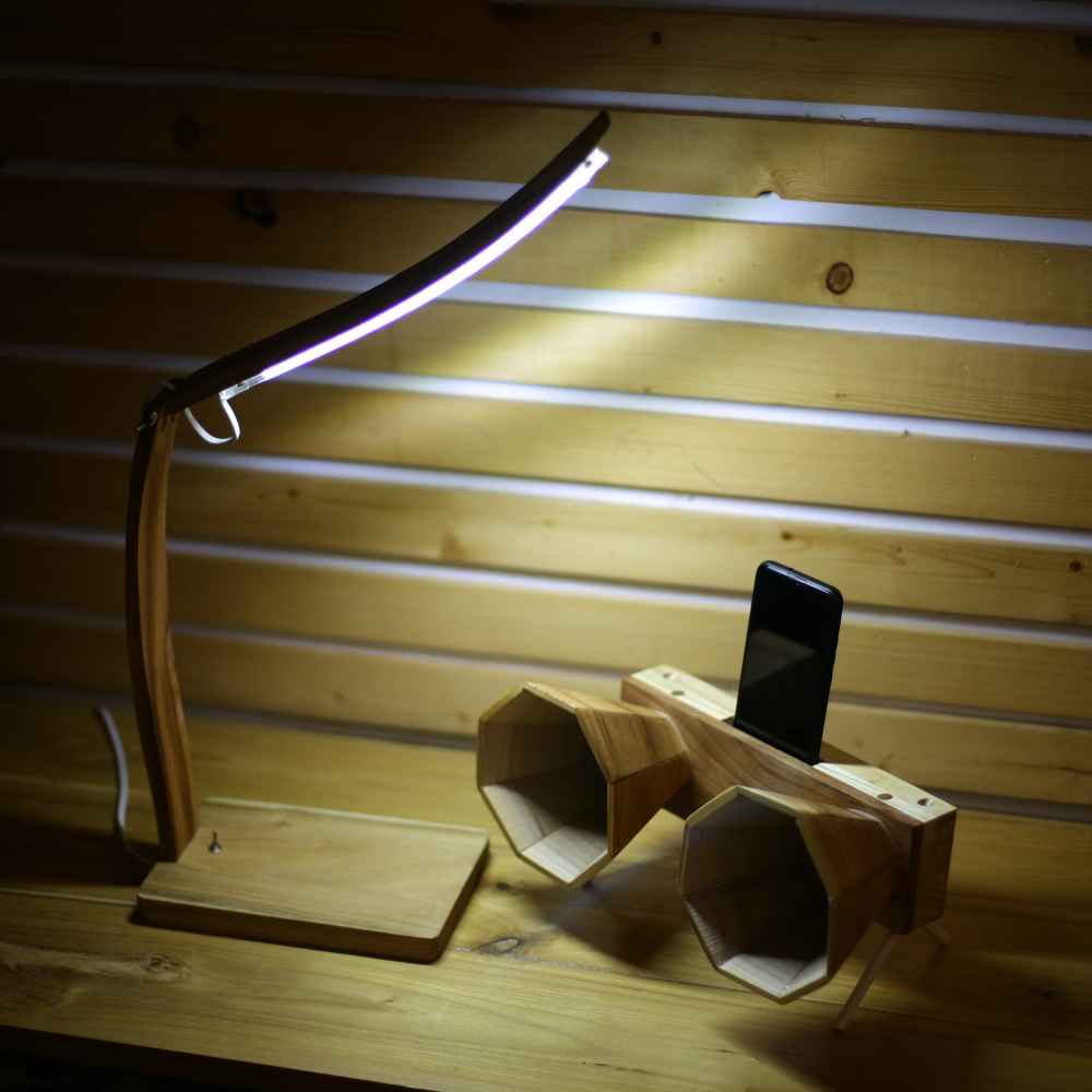 Price and Buy Wooden Adjustable Desk Lamp Handcrafted ARC20 - Image 3