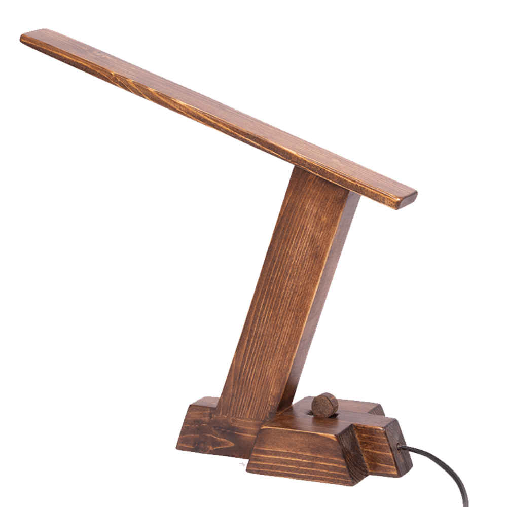Price and Buy Wooden Adjustable Desk Lamp Handcrafted P0410