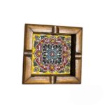 Price and Buy Wooden Ashtray for Cigar Lovers – Elegant, Great for Office, Patio with Tile Design