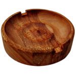 Price and Buy Wooden Ashtray Inspired by Nature in Light Brown