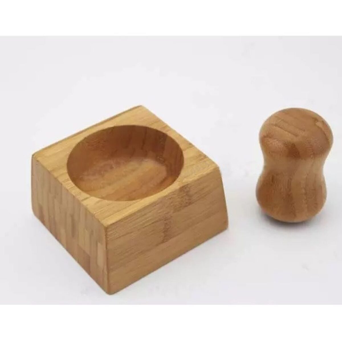 Price and Buy Wooden Bamboo Mortar & Pestle Set Handcrafted for Kitchen - Image 4