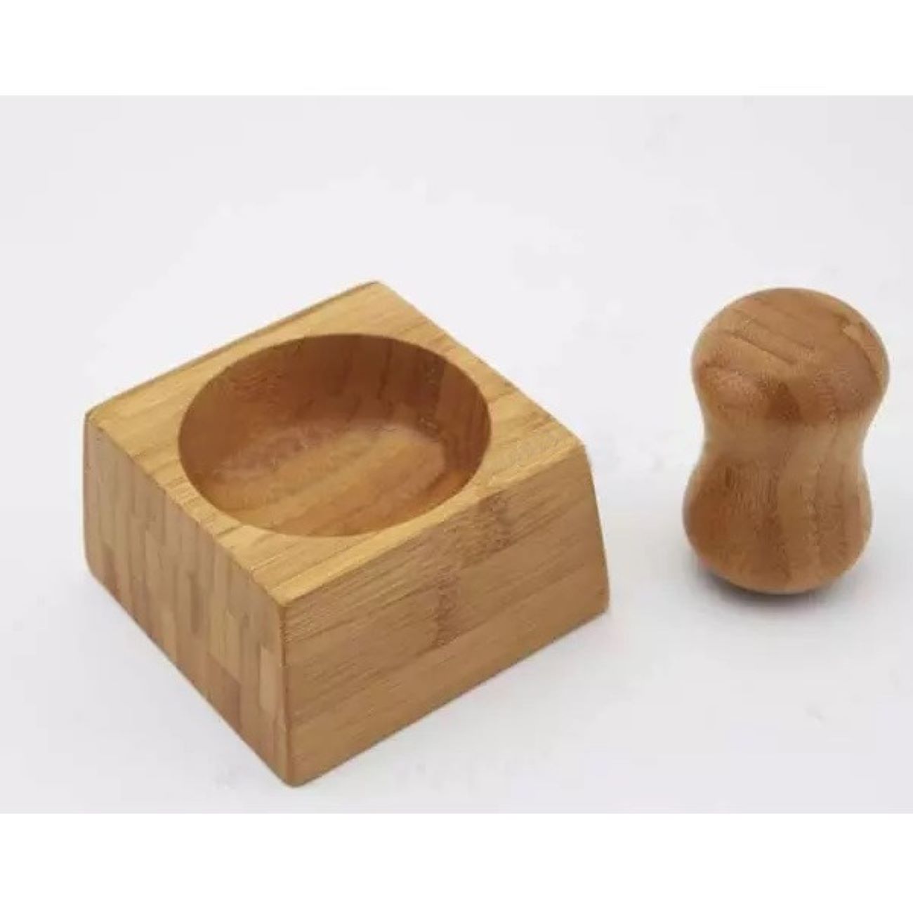 Price and Buy Wooden Bamboo Mortar & Pestle Set Handcrafted for Kitchen - Image 4