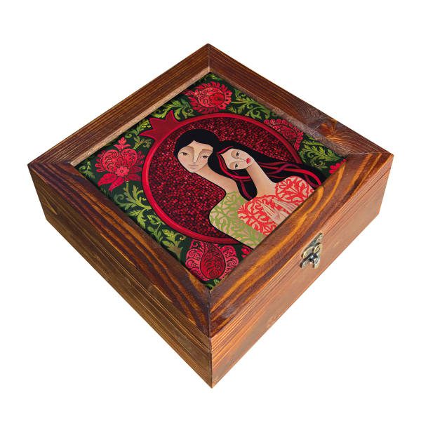 Price and Buy Wooden Box for Gift Giving with Persian Inspired Pattern Love - Image 3