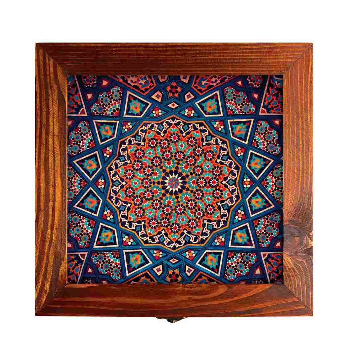Price and Buy Wooden Box for Gift Giving with Persian Inspired Pattern Minakari - Image 3
