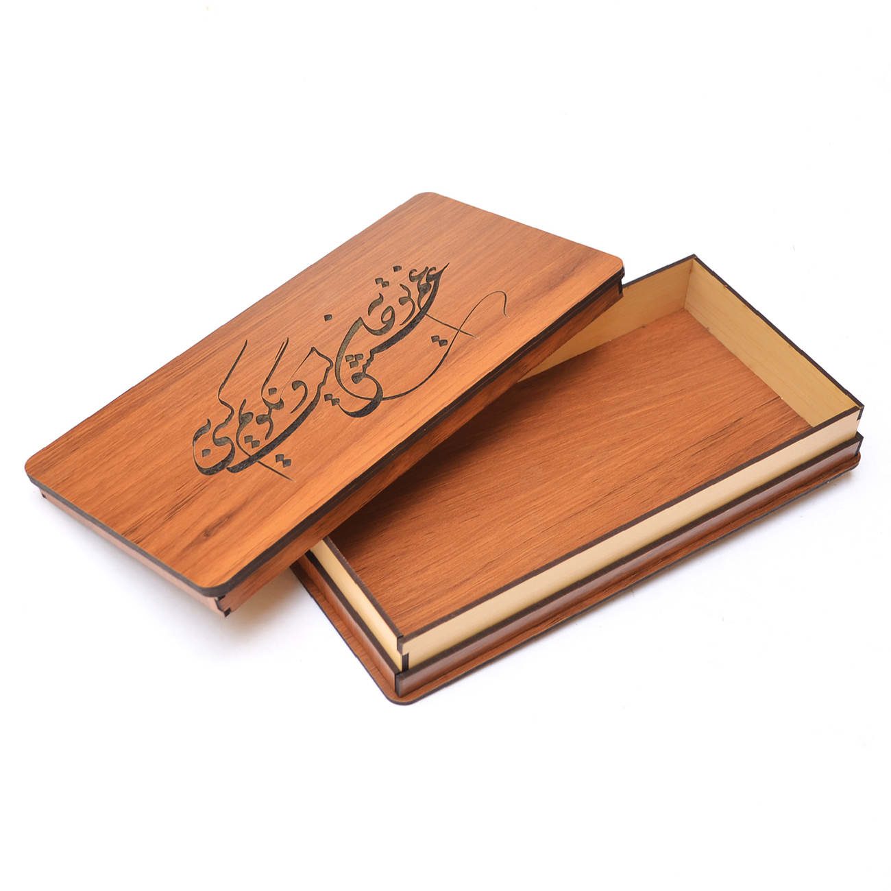 Price and Buy Wooden Box for Gift Giving with the Persian Calligraphy Pattern Gham-E-Eshgh - Image 6