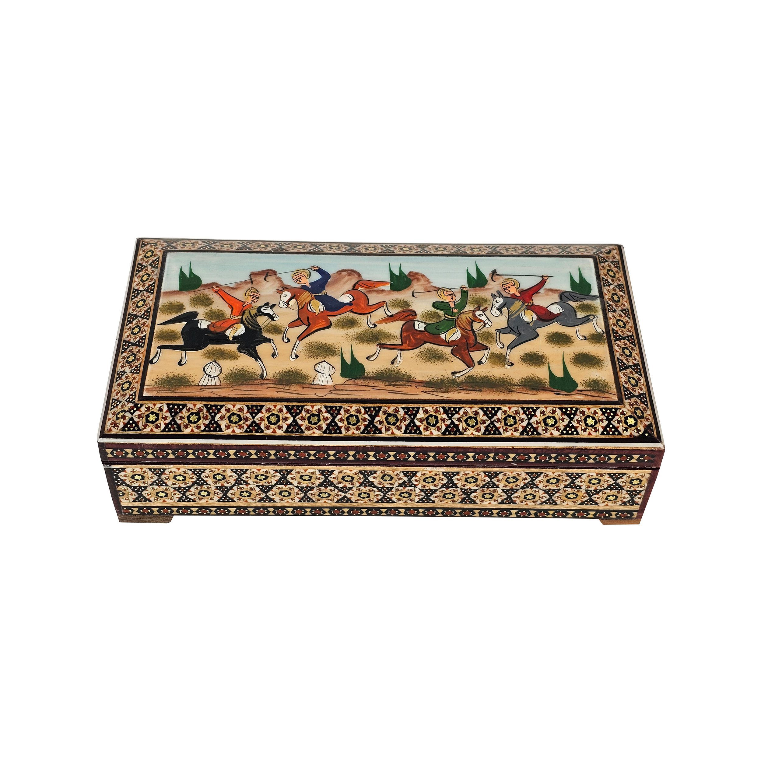 Price and Buy Wooden Business Card Box Handcrafted Persian Khatamkari in Chogan Design_6900695a8e6e6.jpeg Price and Buy Wooden Business Card Box Handcrafted Persian Khatamkari in Chogan Design - Image 1