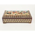 Price and Buy Wooden Business Card Box Handcrafted Persian Khatamkari in Chogan Design - Image 3