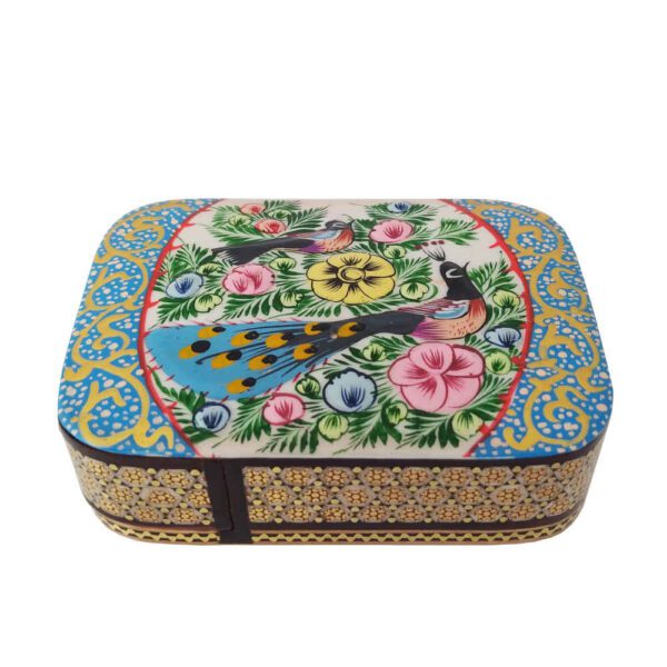 Price and Buy Wooden Business Card Box Inspired by Persian Khatamkari Art Birds & Flower_68fc7fb84c2a1.jpeg Price and Buy Wooden Business Card Box Inspired by Persian Khatamkari Art Birds & Flower