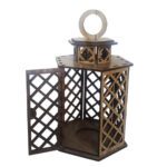 Price and Buy Wooden Candle Holder for Cozy Ambiance – Lantern Design - Image 4